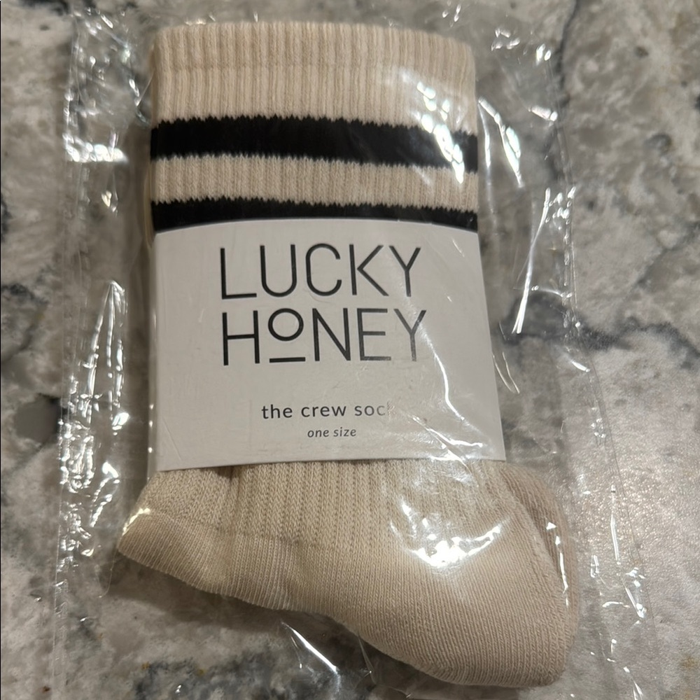 Lucky honey grip socks, great for Pilates or yoga.